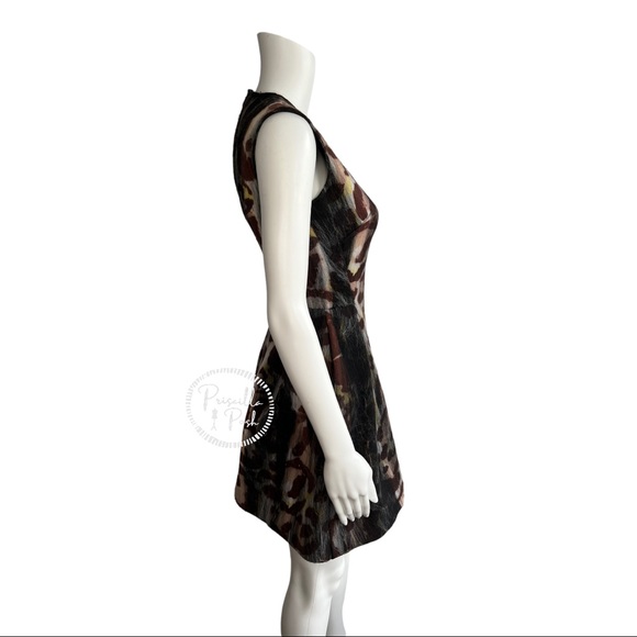 CHRISTIAN DIOR Animal Print Mini Dress A Line Fit and Flare Leopard Cheetah 2 - Picture 8 of 16